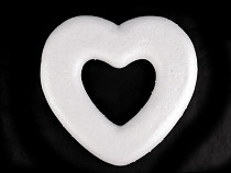 Styrofoam / Polystyrene Heart 27.5x26.5 cm 