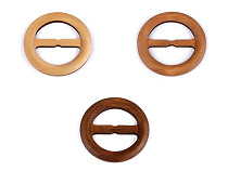 Wooden Clip / Buckle for clothes and macrame, Ø60 mm