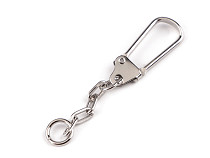 Metal Carabiner / Clasp with Chain