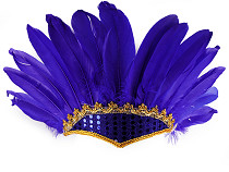 Coiffe/Bandeau de fête/carnaval avec plumes