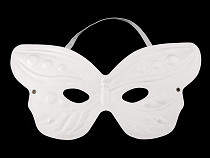 Maschera di Carnevale per gli occhi, per pittura, attività di fai-da-te, motivo: farfalla