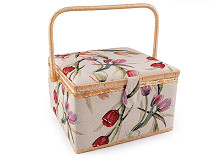 Upholstered sewing basket