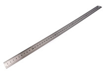 Righello in metallo, lunghezza: 50 cm