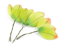 Artificial leaves on wire