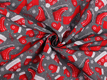 Tissu décoratif Loneta de Noël, Patins à glace