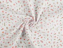 Muslin Cheesecloth Fabric, Double, Flowers