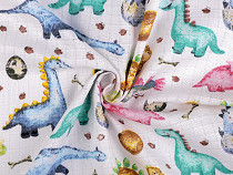Cotton Cloth / Muslin Fabric, Dinosaur