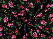 Tissu/Toile en coton Style folklorique, Roses