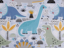 Cotton Fabric / Canvas, Dinosaur 