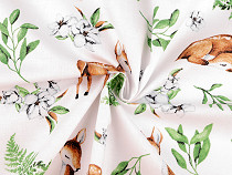 Cotton Fabric / Canvas Deer