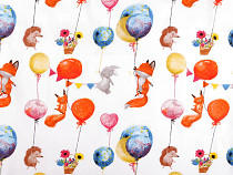 Baumwollstoff/Leinwand Ballons/Tiere