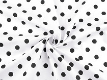 Cotton fabric / canvas, polka dots