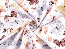 Cotton fabric / canvas, butterflies