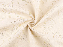 Christmas jacquard fabric with lurex