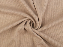 Ribbed cotton knit / fine sweater fabric