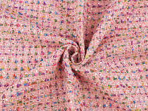 Tkanina chanelka z drobnymi cekinami tweed 