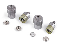 Stampo per matrici a mano per bottoni a pressione / bottoni a pressione in metallo double-face, dimensioni: Ø 15 mm