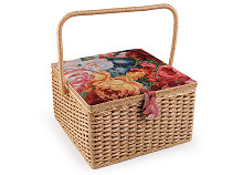 Sewing Basket, tapestry motif
