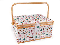 Sewing basket upholstered, tailor motif