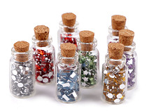 Mini mosaic stones in a bottle for craft and DIY