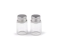 Glass bottle with screw cap 25x42 mm