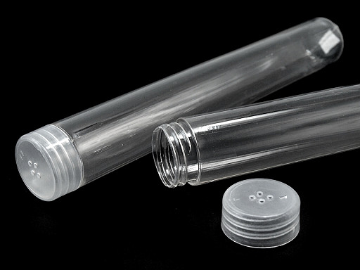Tube conteneur en plastique - couvercle à vis; Ø 24 mm