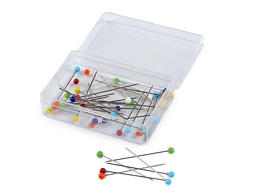 Bolduri cu cap de sticlă,  oțel inoxidabil lungime 32-38 mm