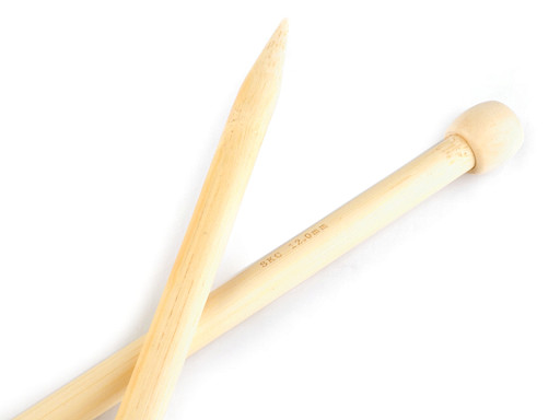 Bambusz egyenes kötőtű 12-es egyenes