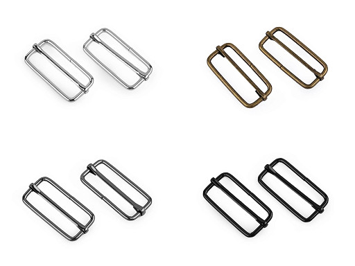 Hebilla ajustador para cinta de mochilas, ancho 38 mm 