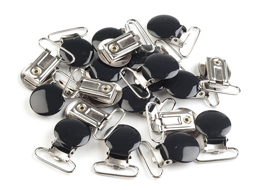 Clip per bretelle, larghezza: 20, 25 mm, verniciato