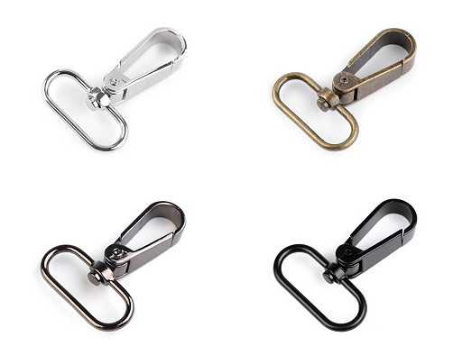 Mousqueton métallique pour sangle de 32 mm