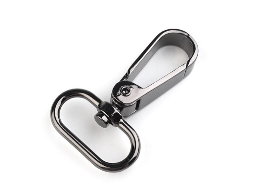 Mosquetón giratorio metálico, compatible con correas de 25 mm