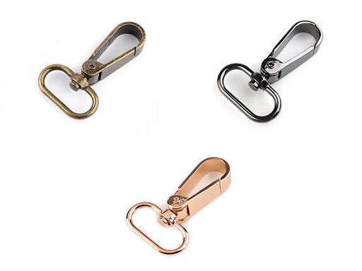 Metal Swivel Snap Hook / Carabiner, fits 25 mm strap