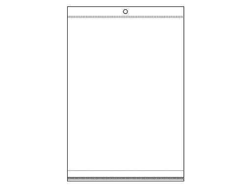 Clear Plastic Adhesive Seal Bags w/ Hang Hole 17x25.5 - 26 cm