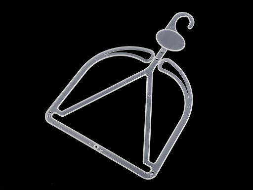 Cintre en plastique pour bonnet, 18 x 26,5 cm