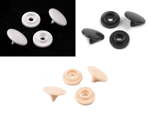 Mini-Kunststoff-Druckknöpfe/Snaps Gr. 16"