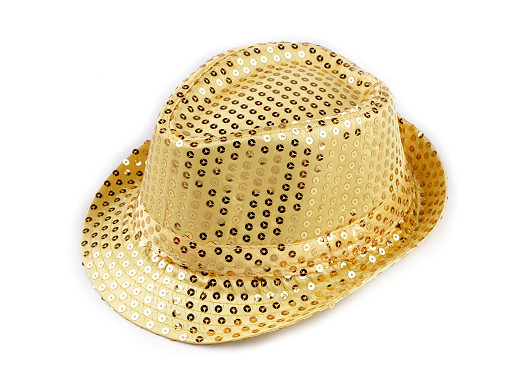 Klobouk s flitry na karneval a párty