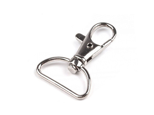 Mosquetón giratorio metálico, compatible con correas de 25 mm