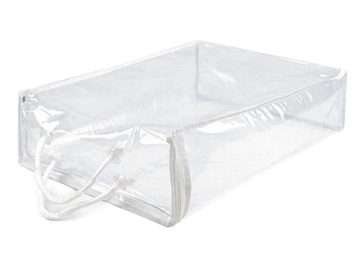  Clear PVC Packaging Zipper Bag 28x37cm