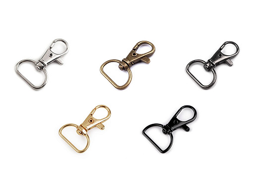 Fém karabiner 18 mm delfinkapocs