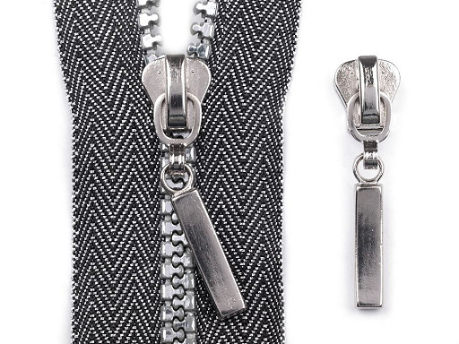 Slider to Plastic Zippers 5 mm decorative