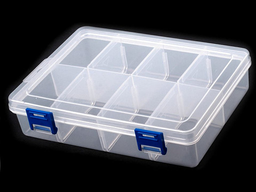 Sortierbox / Behälter aus Kunststoff 13,5x20x4,6 cm