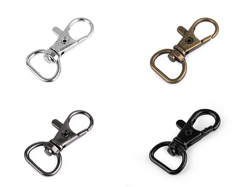 Metal Swivel Snap Hook / Carabiner, 12 mm