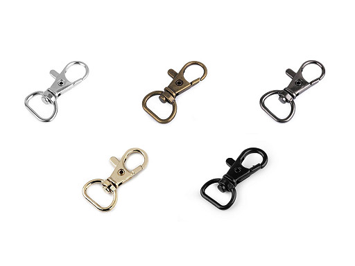 Metal Swivel Snap Hook / Carabiner, fits 12 mm strap