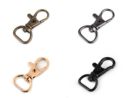 Mousqueton métallique pour sangle de 12 mm