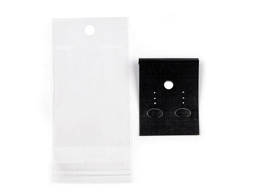 Schmuckkarten für Ohrringe mit Tüten zum aufhängen 40x50 mm