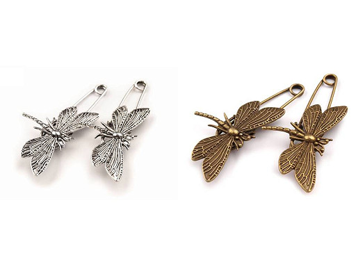 Брошка водно конче 30 х 70 мм на безопасна игла