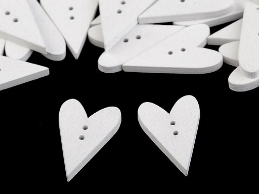 Botón decorativo de madera Corazón Botón decorativo de madera Corazón
