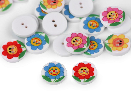 Children's Button size 20' Flower