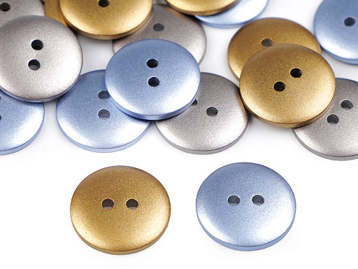 Button size 28' metal imitation 